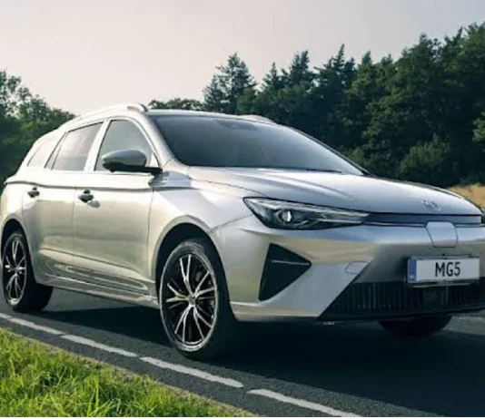 MG5 Electric Car Makes Its Debut for Market Research in Pakistan MG5 Electric Car