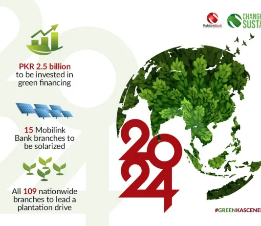 Mobilink Bank’s “Change to Sustain” program drives sustainability with PKR 2.5 Billion Change to Sustain
