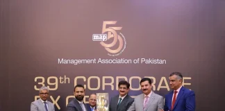 Meezan Bank wins ‘Best Company in Financial Category’ Award at the 39th MAP Awards MAP Award