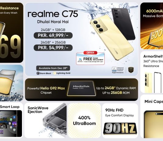 realme launches industry’s best waterproof smartphone, the realme C75 realme C75