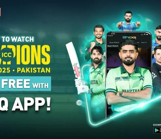 PTCL SHOQ presents free streaming of ICC Champions Trophy 2025 SHOQ