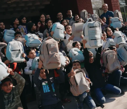 Emirates supports early education with a donation of 107 ‘Aircrafted KIDS by Emirates’ special edition bags in Lahore Aircrafted by Emirates