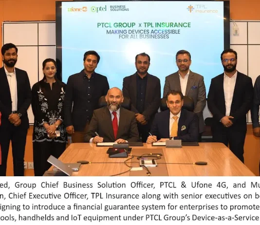 PTCL Group & TPL Insurance Partner to Enable Device Financing for Enterprises through Financial Guarantee Framework PTCL Group TPL Insurance