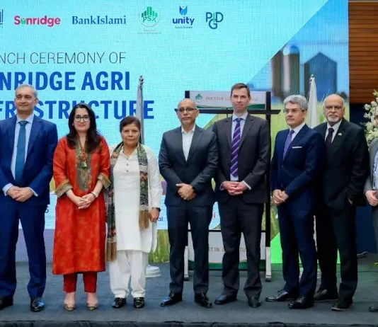 InfraZamin Pakistan, Sunridge Foods, and BankIslami Launch Pakistan’s First Agri-Infrastructure Sukuk at PSX Gong Striking Ceremony InfraZamin Sunridge BankIslami