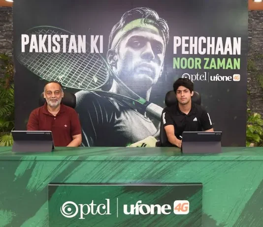 Noor Zaman Embarks on Global Squash Journey with PTCL Group Noor Zaman