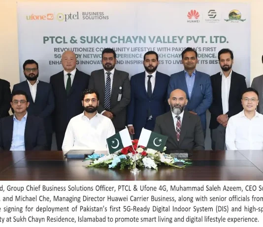 PTCL and Huawei enable Sukh Chayn Residence with 5G-ready connectivity PTCL Huawei
