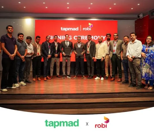 tapmad Strengthens Regional Presence Through Partnership with Robi Axiata in Bangladesh tapmad robi