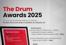 Fatima Fertilizer wins four prestigious awards at The Drum Awards 2025 in London, UK Fatima Fertilizer